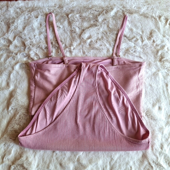 Old Navy One Piece Blush Pink Swimsuit Bathingsuit - Picture 4 of 8